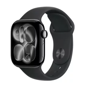   Apple Watch Series 11 (2025) LTE 42mm Jet Black Aluminium Case with Sport Band S/M - Black