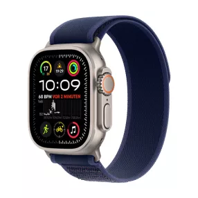   Apple Watch Ultra 2 (2024) LTE 49mm Natural Titanium Case with Trail Loop S/M - Blue