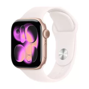   Apple Watch Series 11 (2025) GPS 42mm Rose Gold Aluminium Case with Sport Band M/L - Light Blush