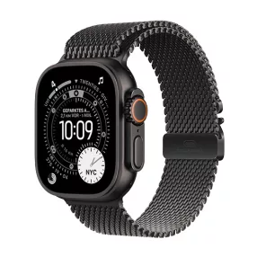   Apple Watch Ultra 3 (2025) 5G 49mm Black Titanium Case with Black Titanium Milanese Loop S - Black