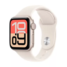   Apple Watch SE 3 (2025) GPS 40mm Starlight Aluminium Case with Sport Band S/M - Starlight