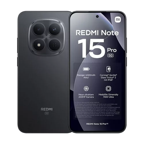 Xiaomi Redmi Note 15 Pro 5G Dual 8GB RAM/512GB - Fekete